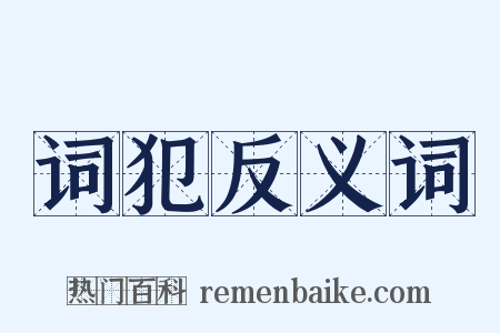 词犯反义词是什么意思的图片